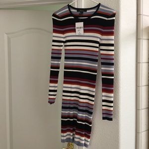 Brand new with tags striped sweater dress.